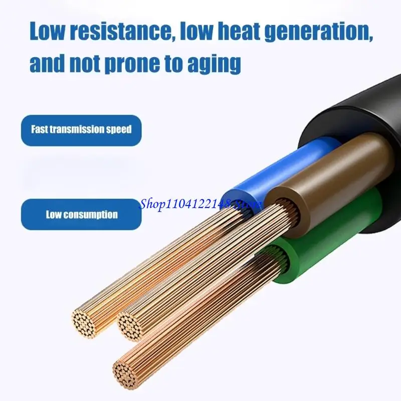 P9FA Male to Female Charging Cable, 14AWG 1.5M Wire for Solar Energy Storage Systems and Battery Backup Equipment with Molded