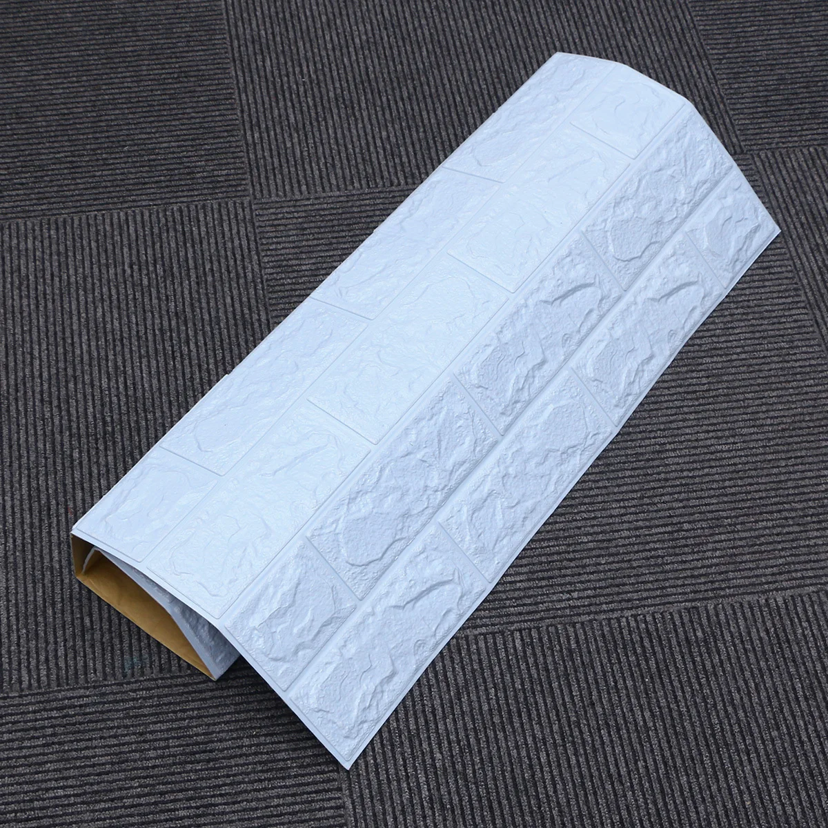 

3D Wall Decor Brick Stickers Sky Blue Self-Adhesive Pe Foam Waterproof Safe Anti-Collision for Sofa Background 70x77cm
