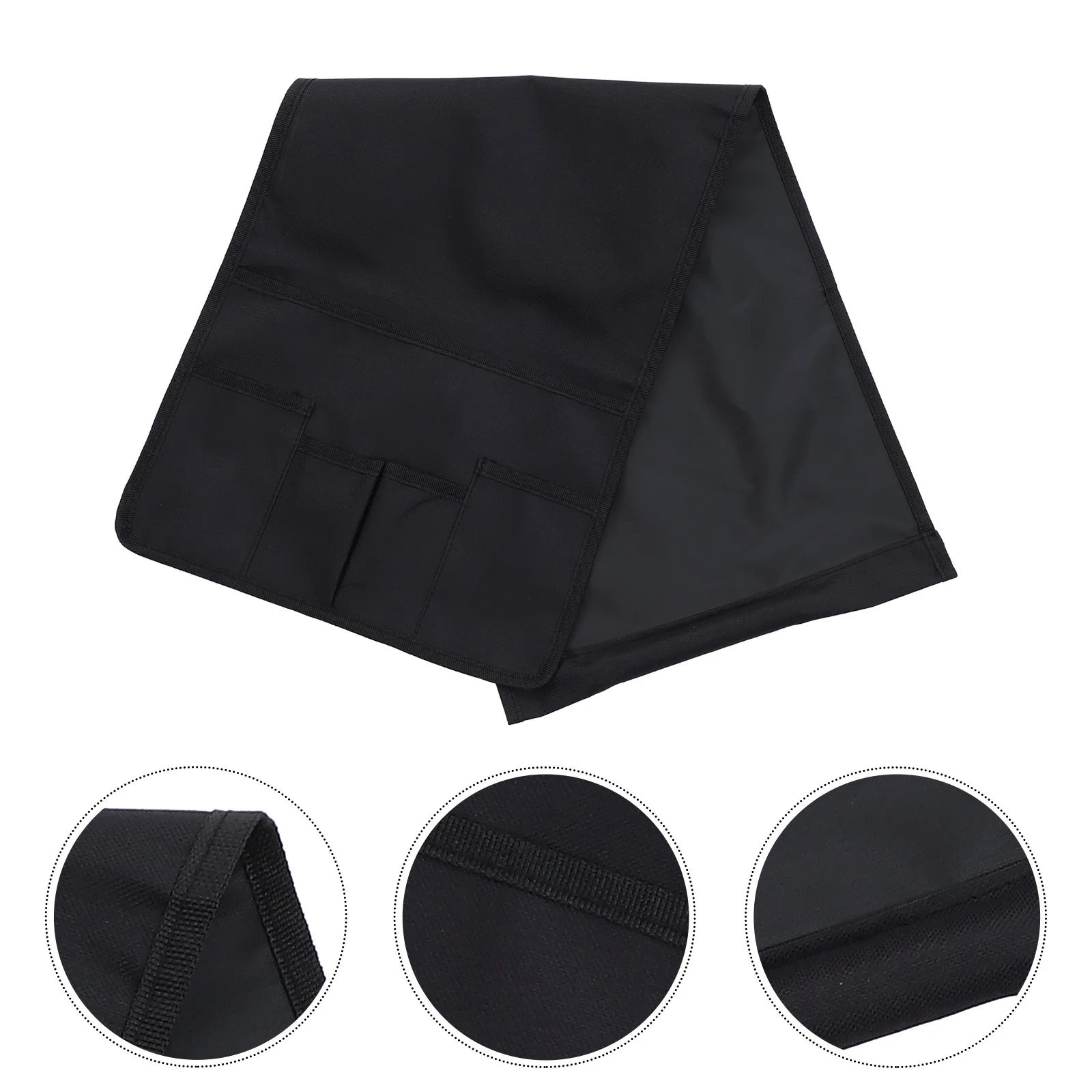 

Sofa Side Remote Control Storage Bag Adjustable Oxford Cloth Multi-Pocket Organizer for Phone Tablet Keys Glasses Snacks