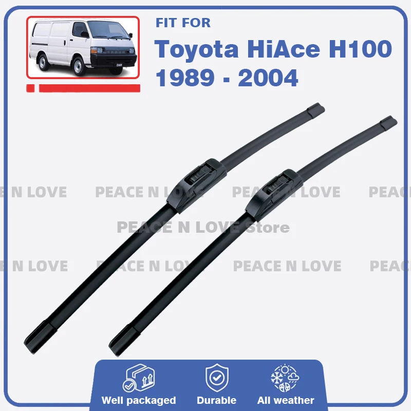 

Front Wiper Blades For Toyota HiAce H100 Van1989 - 2004 2PC Windscreen Windshield Window Rubber Brushes Durable Car Accessories
