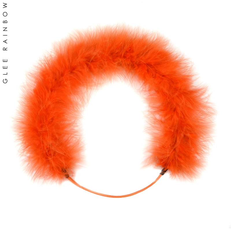 g-レインボー明るいオレンジ色の妖精の羽の弾性ヘアバンドかわいいパーティーシリーズファッショナブルなヘアアクセサリーパンクスタイル