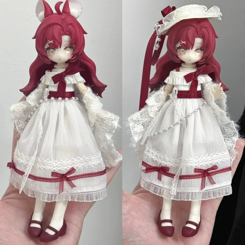 In Magazzino 100% Genuino 1/12 Bjd Meki Cuore Di Creazione Cieco Scatola Comune Mobile Action Giocattoli Figura Fai Da Te Ragazza Di Compleanno Ragazza ornamento