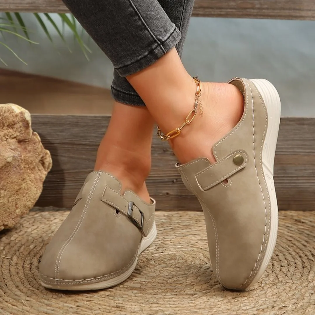 Vrouwen Slippers 2023 Nieuwe Zomer Mode Gesloten Teen Platform Slippers Sandalen Dames Vintage Slides Vrouwen Schoenen Sleehak Slippers