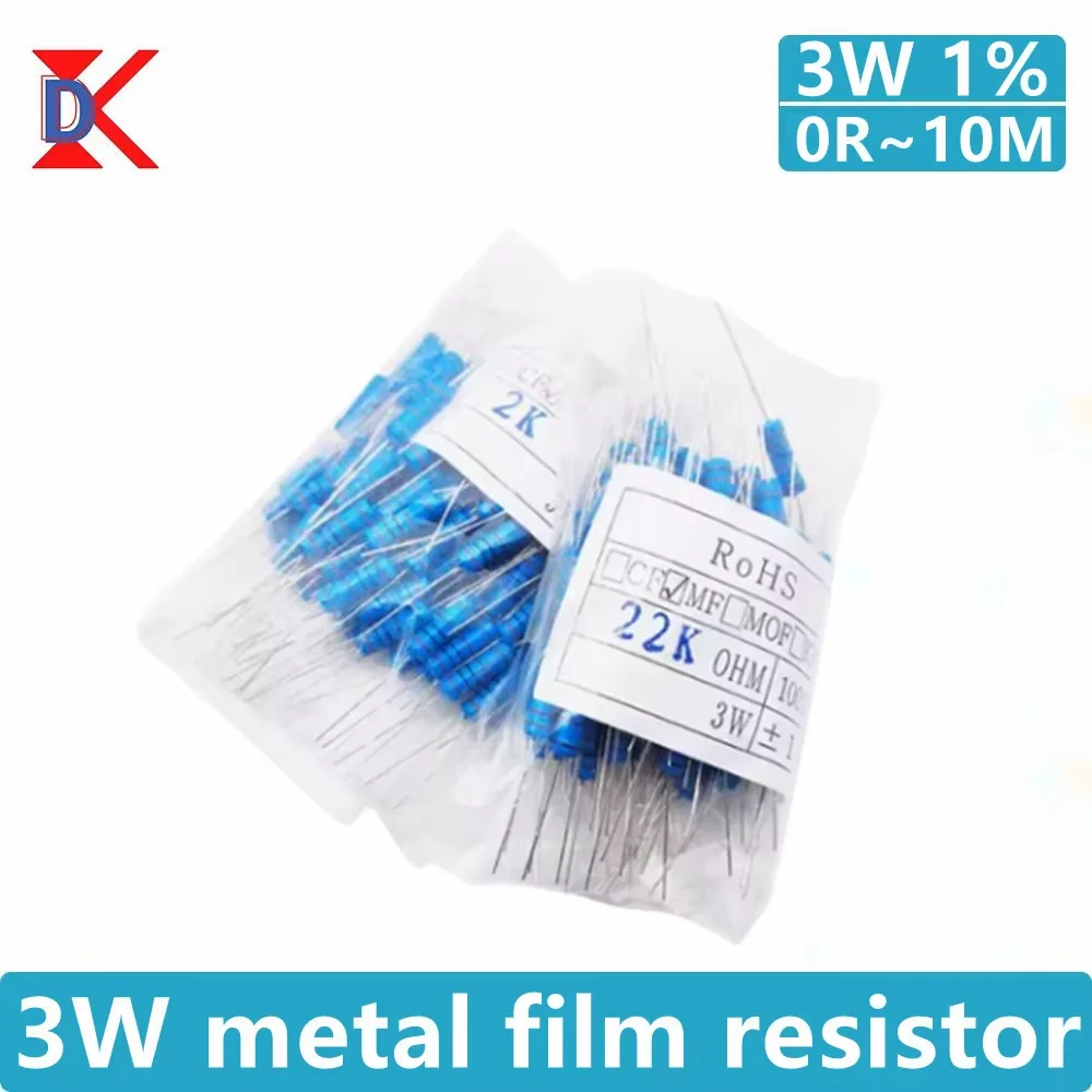 50Pcs 3W Metal Film…