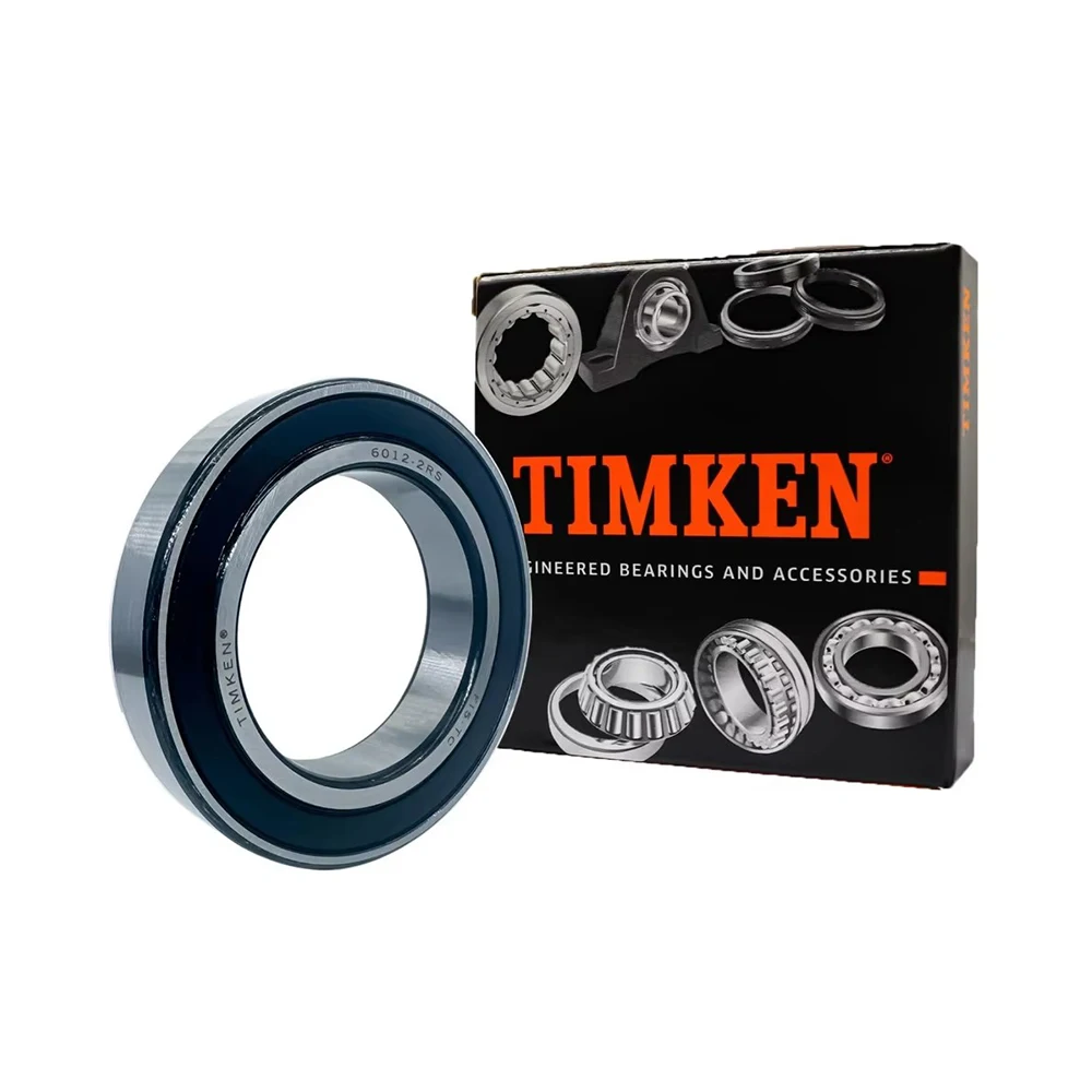1PCS Original TIMKEN Deep Groove Ball Bearing 6012-2RS 60x95x18mm Pre-Lubricated For Industrial Machinery