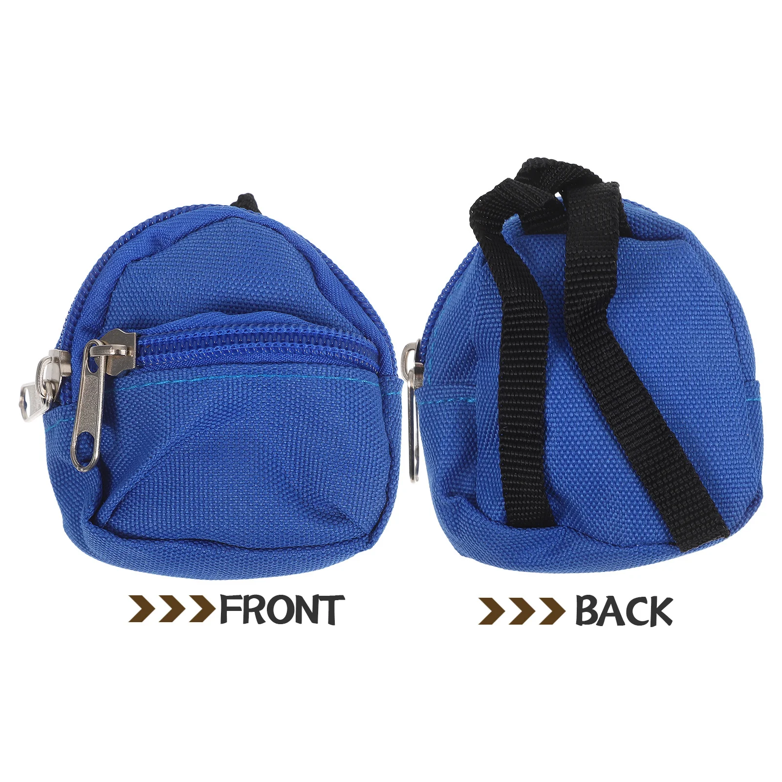 حقيبتان مدرسيتان مصغرتان بمقياس 1:6 مع سحاب، ديكورات لعب إبداعية لمناظر بيت الدمى