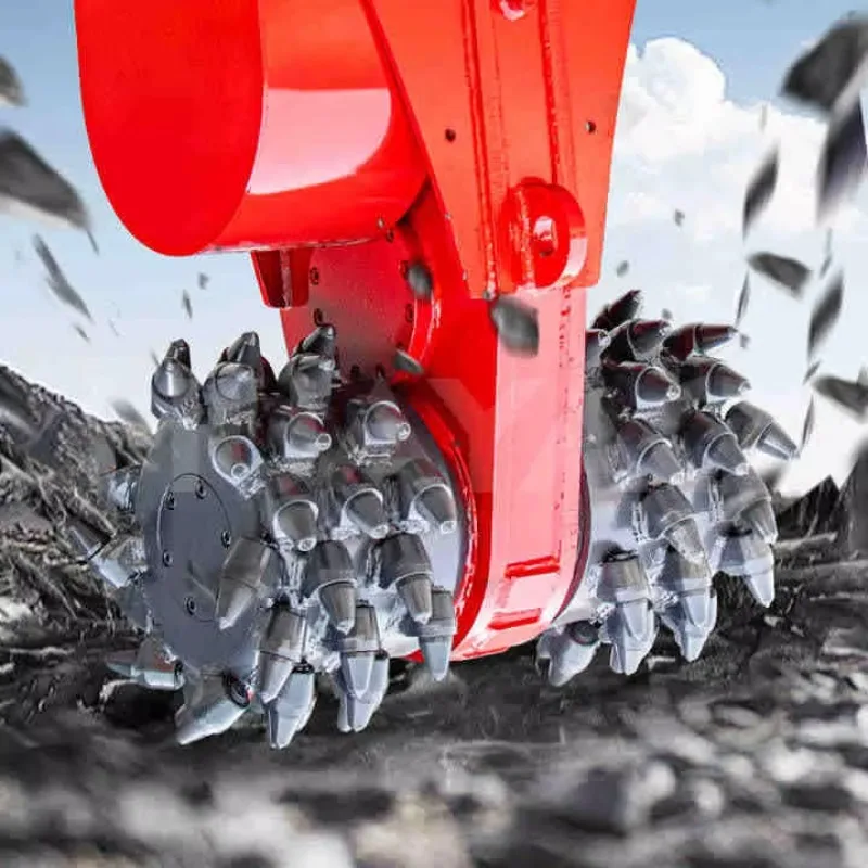 Durable Hydraulic Milling Attachment Excavator Rock Grinder Drum Cutter for Precision Excavation and Landscape Maintenance Work
