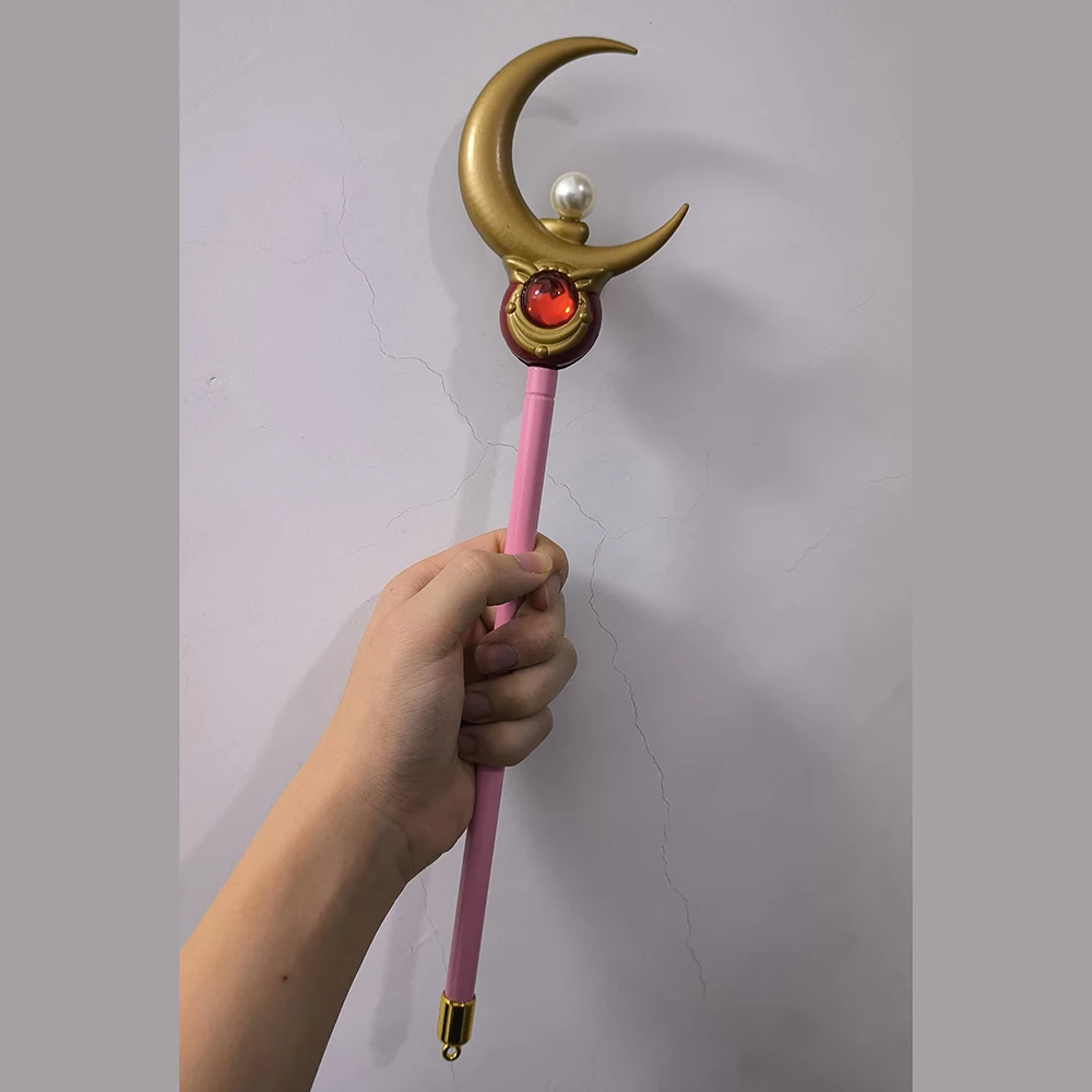 1pc Moon Zinc Alloy Adjustable Length Cosplay Magick Wand Gift Box Packaging