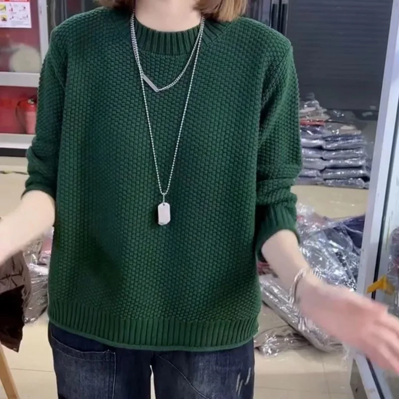 

Весенне-осенний новый женский свободный верхний вязаный жилет с v-образным вырезом, однотонный минималистичный модный свитер высокого класса, жилет, топ