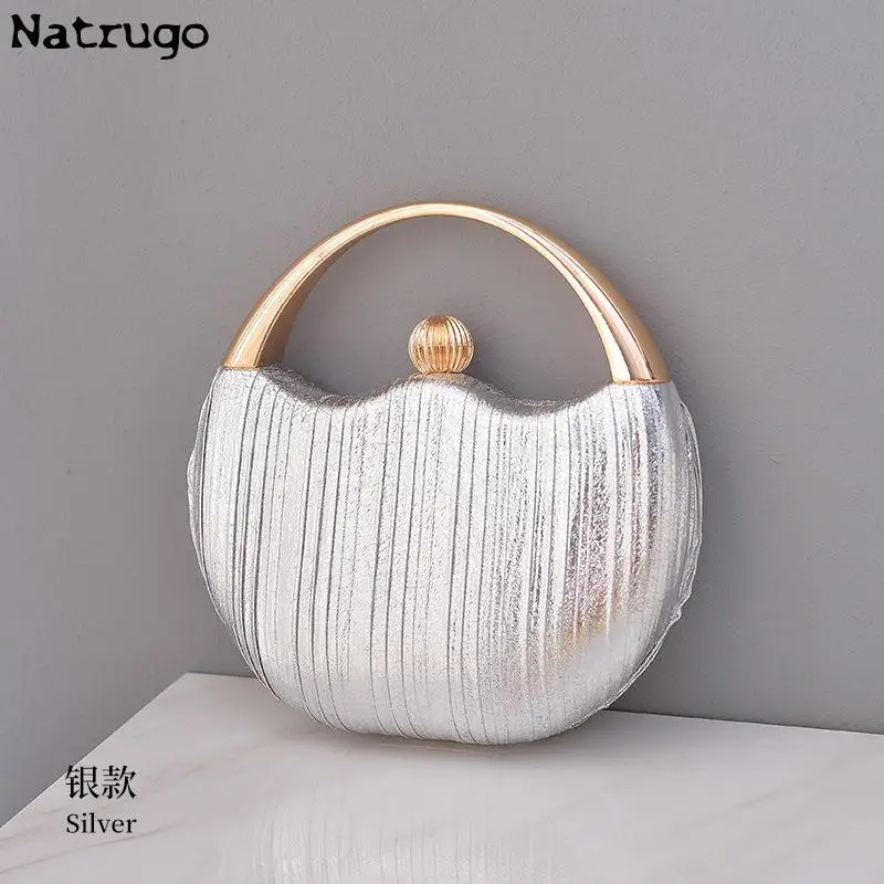 Borsa per la cena delle nuove donne argento lucido banchetto dorato borsa con pochette di lusso borsa per la data di nozze borsa a tracolla di design