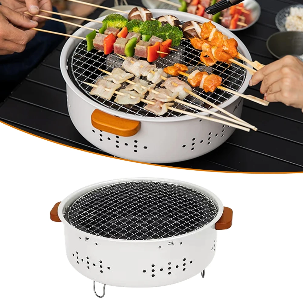 Outdoor Fire Pit, Home Multi-funcationcl Fire Pits BBQ Grill for Camping, Picnic, Bonfire