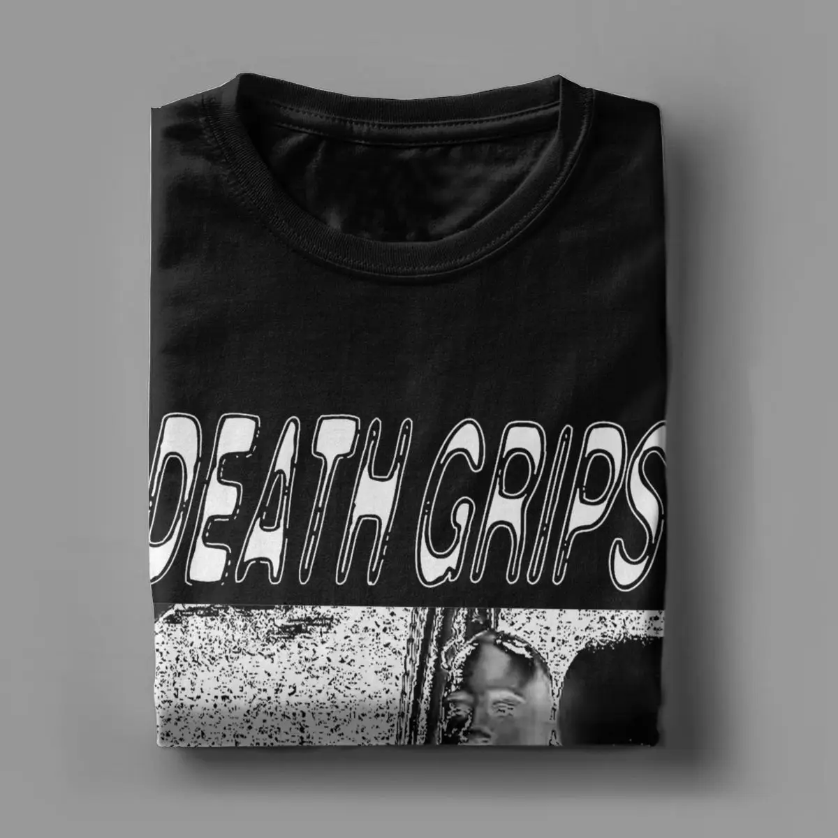 Men\'s Death Grips T Shirt Cotton Tops Hipster Short Sleeve Round Neck Tee Shirt Printing T-Shirts