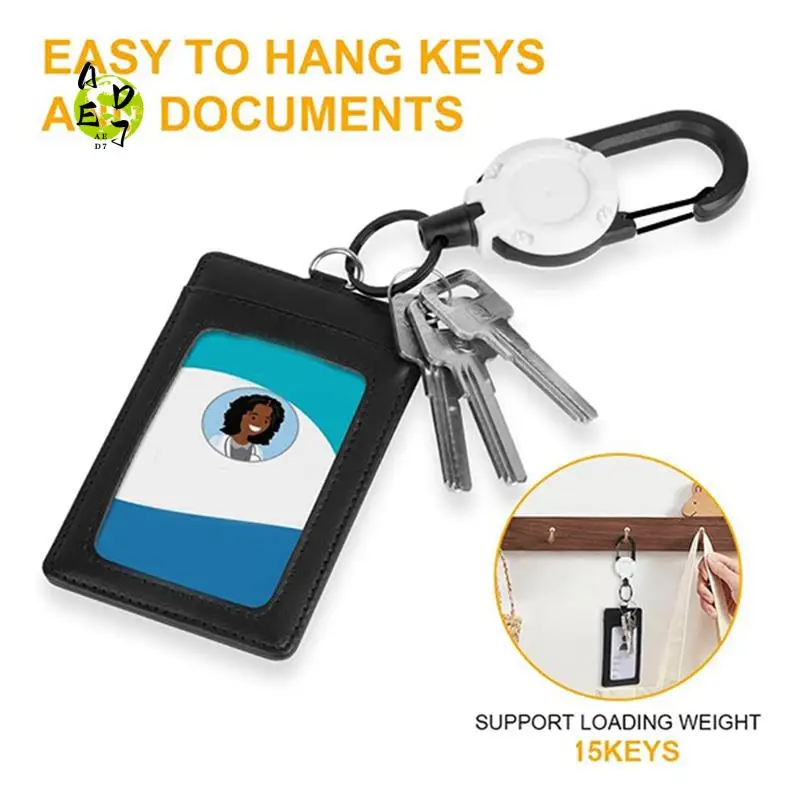 

AED7-4 шт. Выдвижной держатель для бейджа Выдвижная катушка для бейджа Прочные зажимы для катушек (белые)