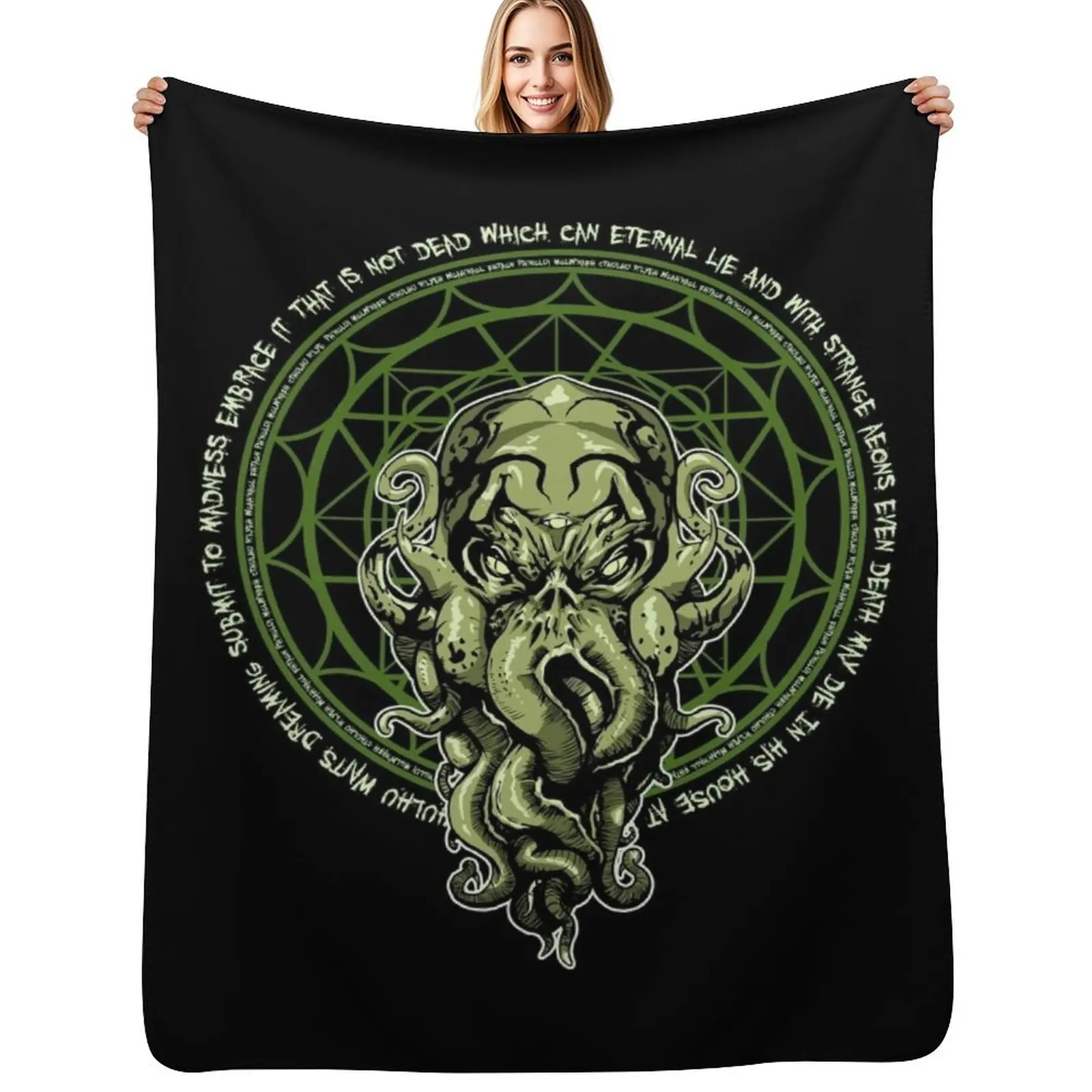 

Cthulhu Throw Blanket Heavy Camping manga Blankets