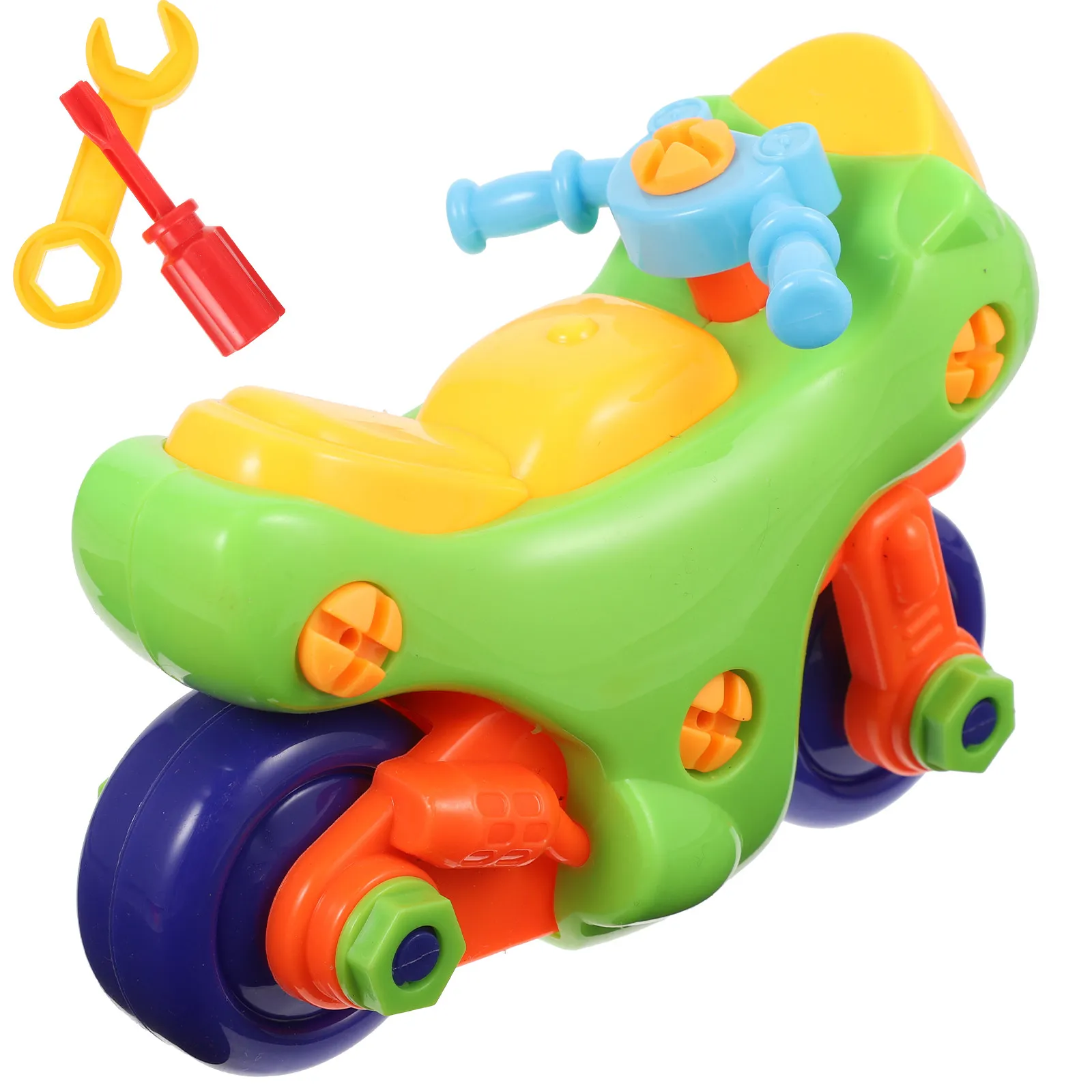 Educational Plastic Motorcycle Building Set for Kids – Take Apart & Reassemble Toy to Develop Motor Skills & Imagination