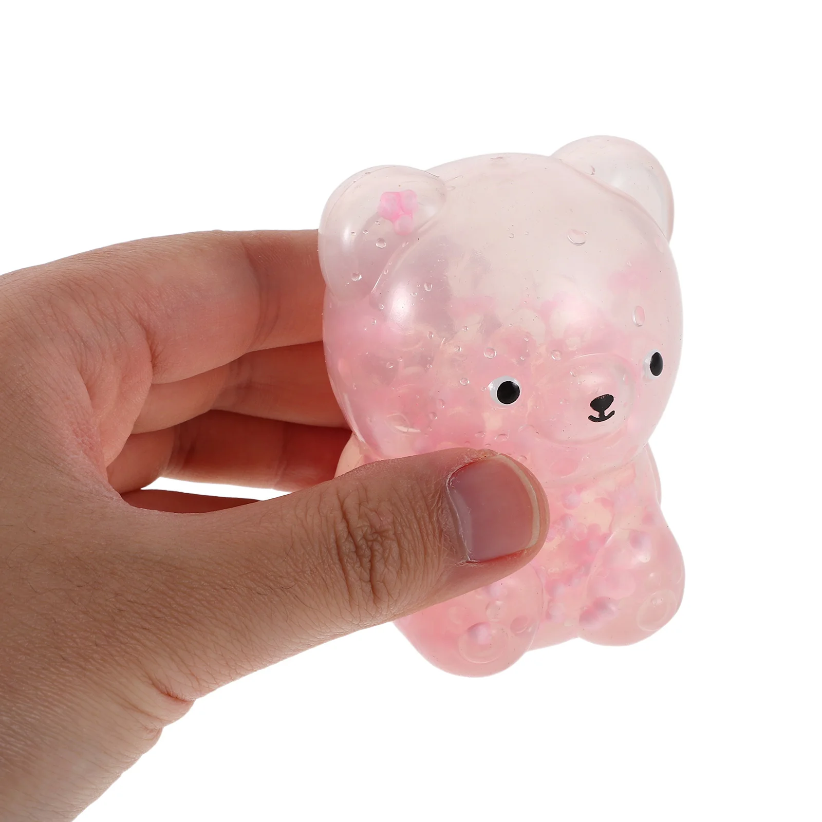 

4 Pcs Little Bear Pinching Joy Squeeze Toys Figurine Set Ornament Tpr Stress Animal Child Ball