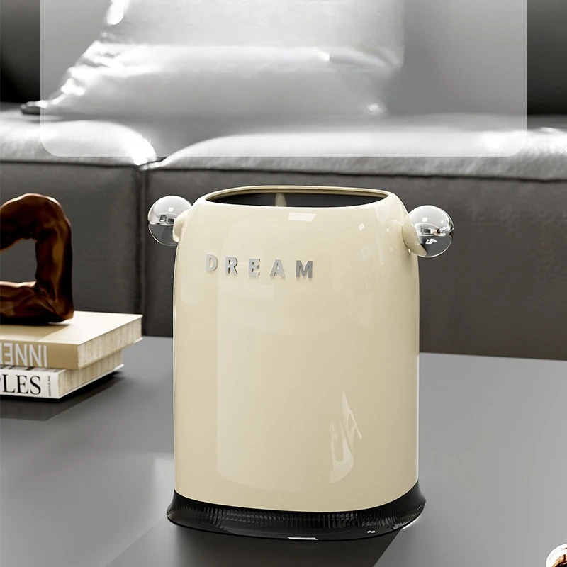 

Household Simple Waste Bins Small Creative High Appearance Level Storage Waste Bins Desktop Multi-functional Home Basurero JTW