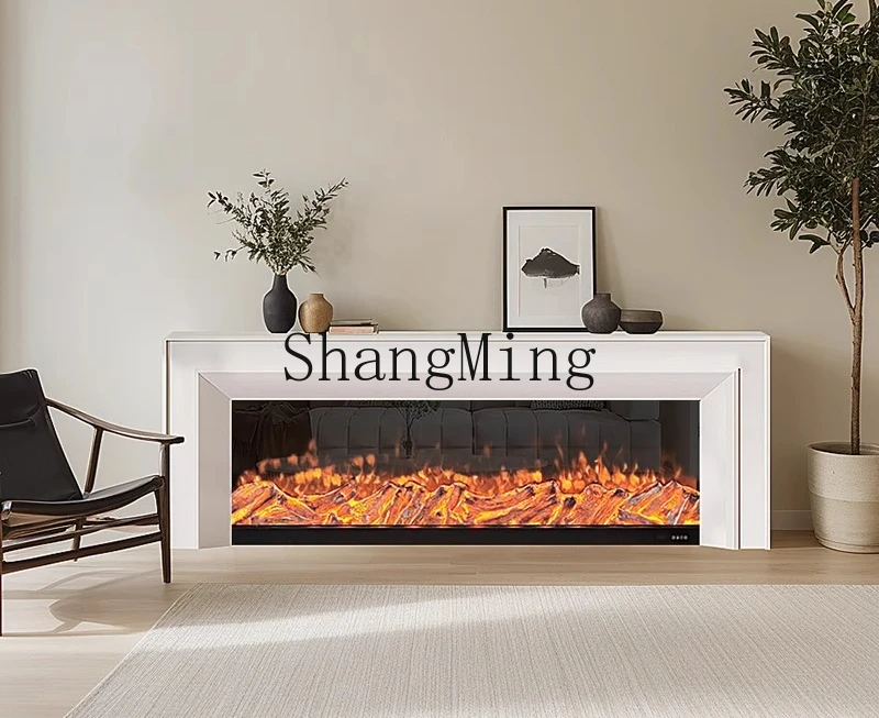 ZYY シンプルな暖炉シミュレーション炎電子ヒーターテレビキャビネット背景装飾キャビネット