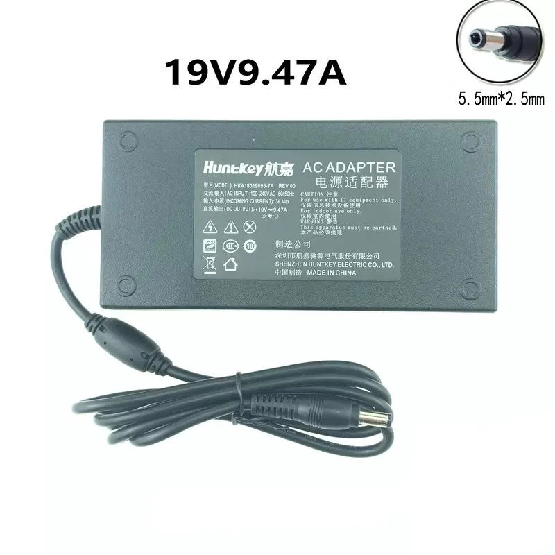 

Huntky 19V 9.47A 180W AC Adapter Charger For XGIMI H3 XKO3E Projector Power Supply HKA18019095-6C