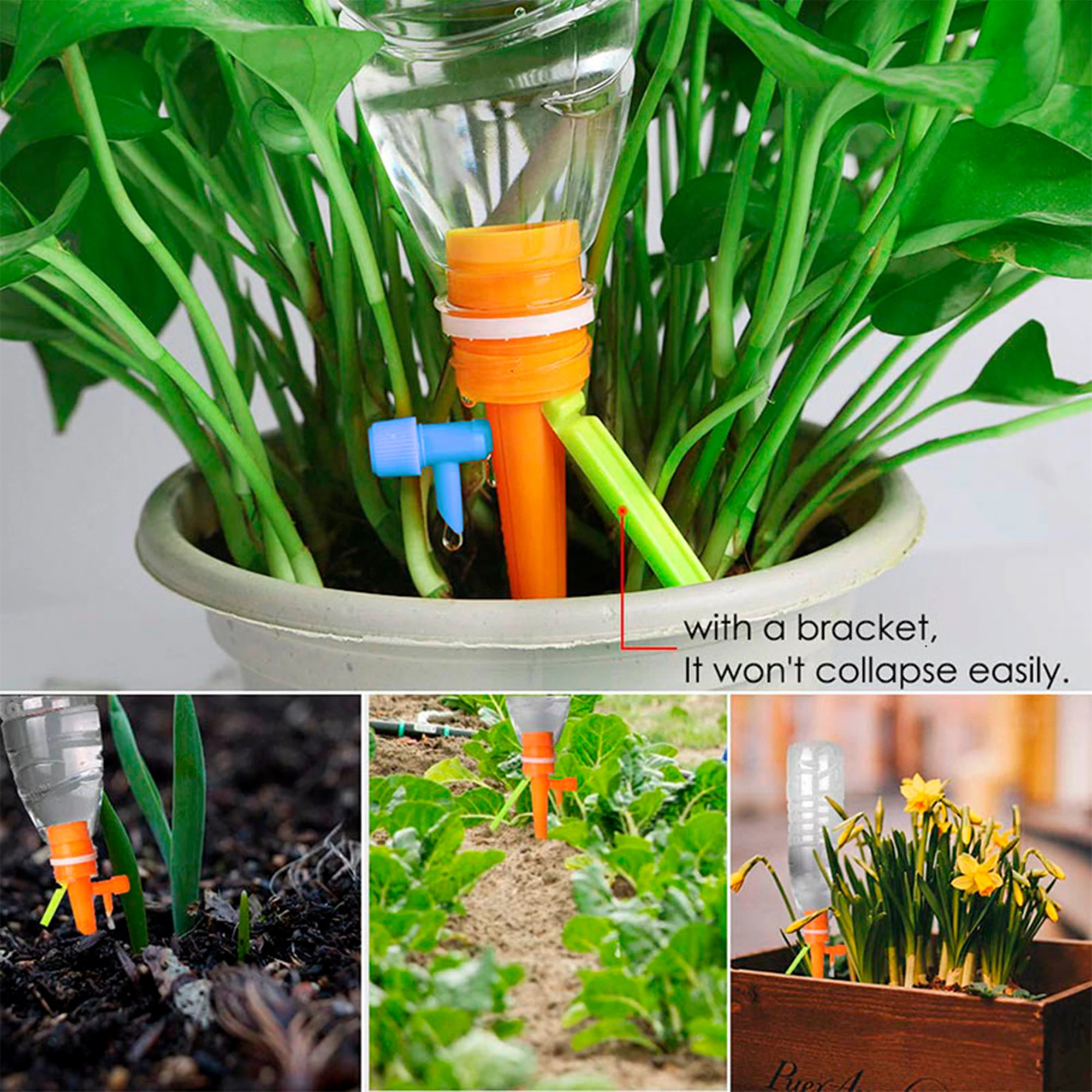 10Pcs Auto Drip Irrigation Watering System Automatic Watering Spike for Plants Flower Indoor Household Waterer Bottle Drip New