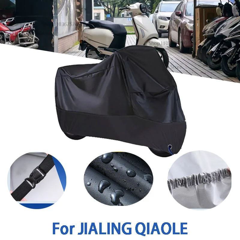 

Motorcycle Full Covers For JIALING QIAOLE Car Outdoors Sun Protection Dust No Ear Thickened Oxford Clothcover Accessories
