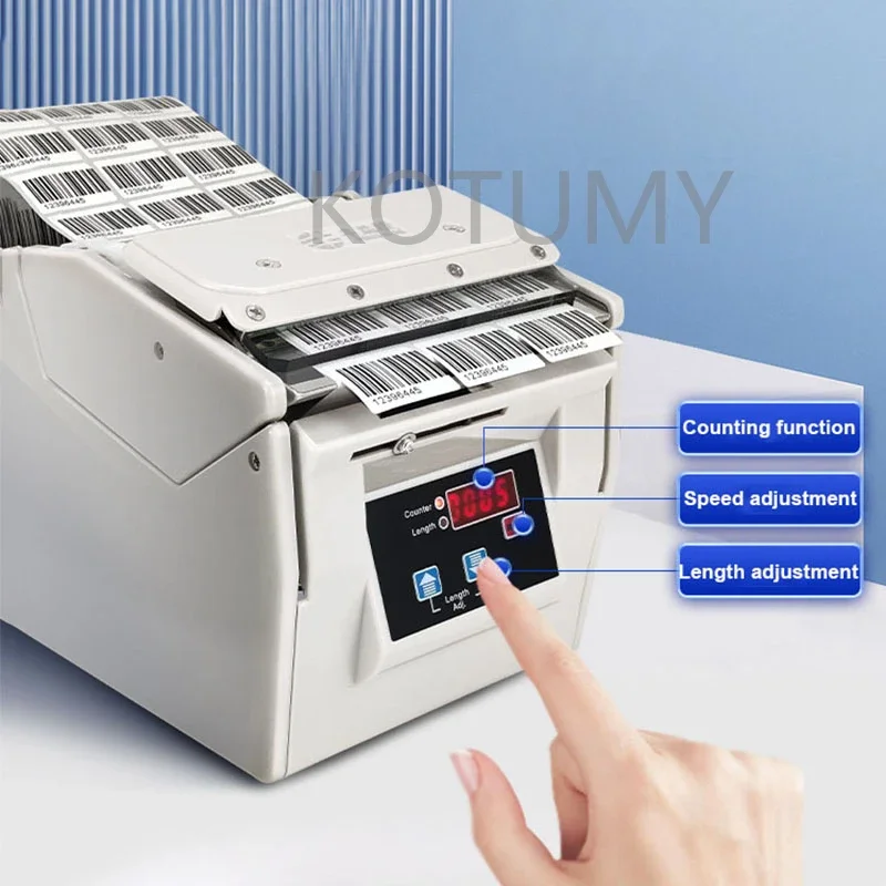 B110/B130/B180 Label Dispenser, 110-180mm Width, Barcode & Self-Adhesive Label Peeler Separator