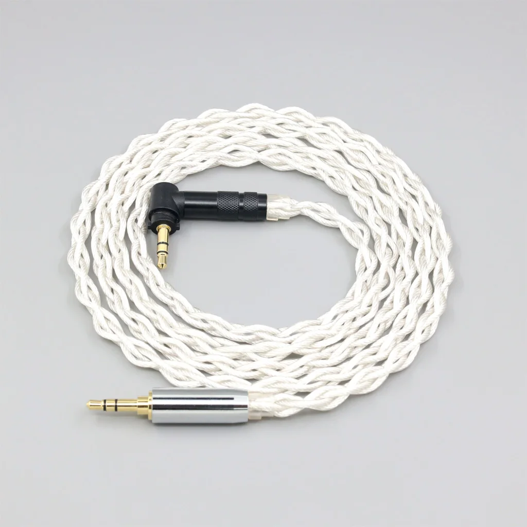 Graphene 7N OCC Silver Plated Type2 Earphone Cable For Fostex T50RP Mk3 T40RP Mk2 T20RP Mk2 Dekoni Audio Headphone LN008495