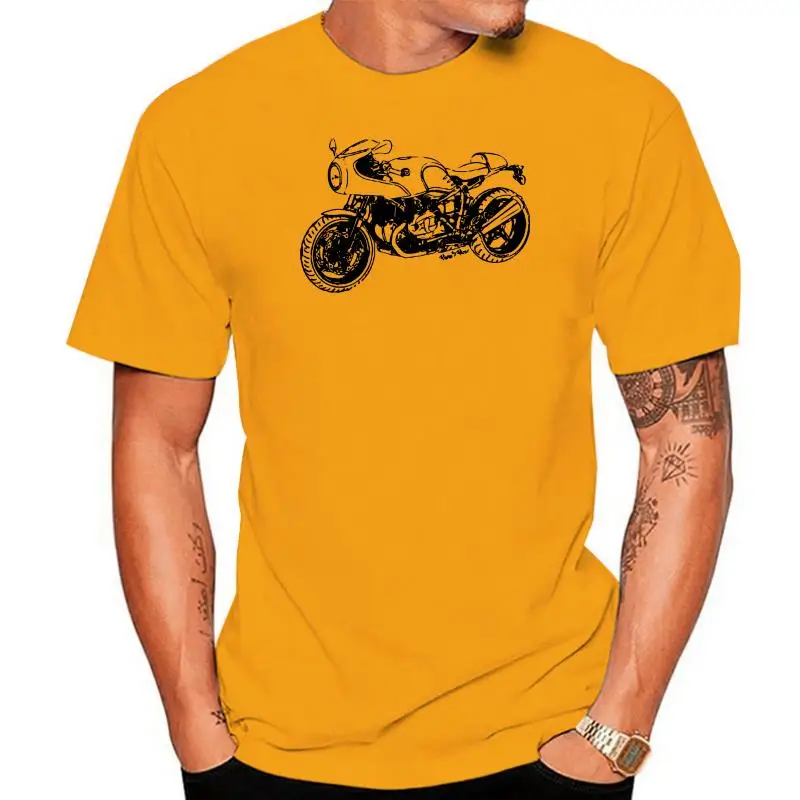 Fashion R nineT Cafe Racer T-Shirt mit Grafik RnineT Racer Motorcycyle Rally Motorrad  Fan Tee shirt