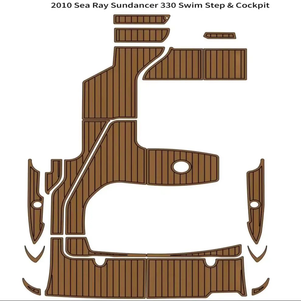 

2010 Sea Ray Sundancer 330 Swim Platform Cockpit Pad Boat EVA Foam Faux Teak Deck Mat Seadek Gatorstep Style Self Adhesive xn1t6