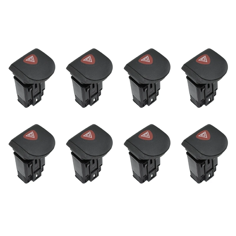 

8X Hazard Warning Emergency Light Switch Button For Renault Kangoo 1997-2018 7700308821