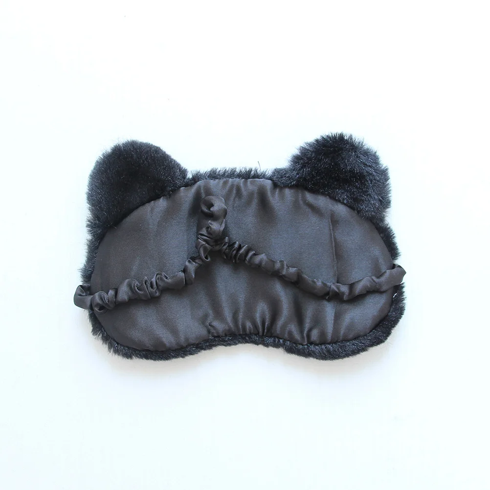 

1Pcs Cartoon Eye Mask Soft Comfortable Cat Design Sleeping Blindfold Ideal for Travel Nap Shift Work Meditation Eye Shade