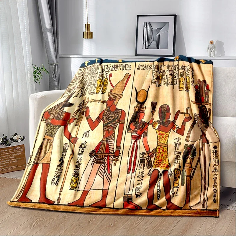 بطانية مصرية قديمة لغرفة النوم ، رمز غامض ، غطاء ناعم ، عين حورس ، خفيفة الوزن ، بطانيات دافئة ، هدايا ، خنفرة #3