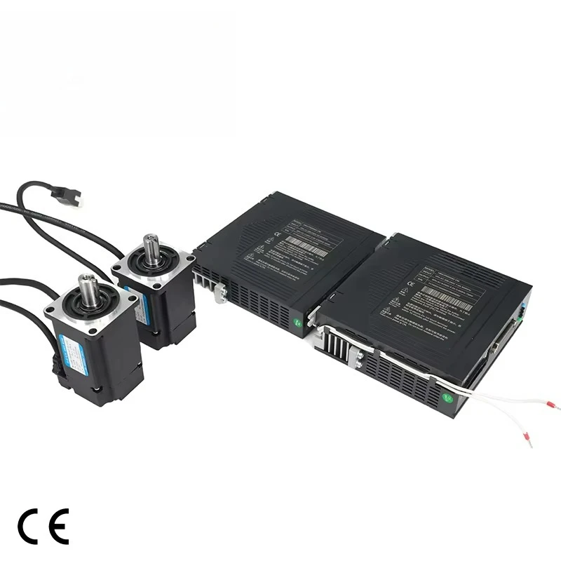 Single Phase AC Servo Motor Kit 60ASF 3000 rpm 0.2-0 6kw 60mm 220V IE4 Efficiency High Inertia CE Certified