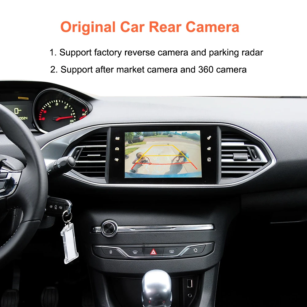 Bonroad Wireless Carplay Android Auto Nachrüst-Kits, passend für Peugeot&Citroren SMEG&MRN NAC 208 308 508 3008&C4 DS3 DS4 DS5 – Detail 9