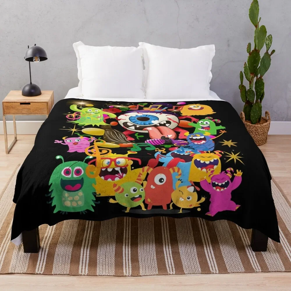 My Singing Monster,My Singing Monsters Throw Blanket Soft Breathable Blanket for Night Sleeping