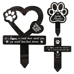 Dog Grave Marker Dog Cemetery Garden Stake Memorial Yard Decorations Pet Loss Outdoor Plaques Dog Claw Sympathy Garden Grave