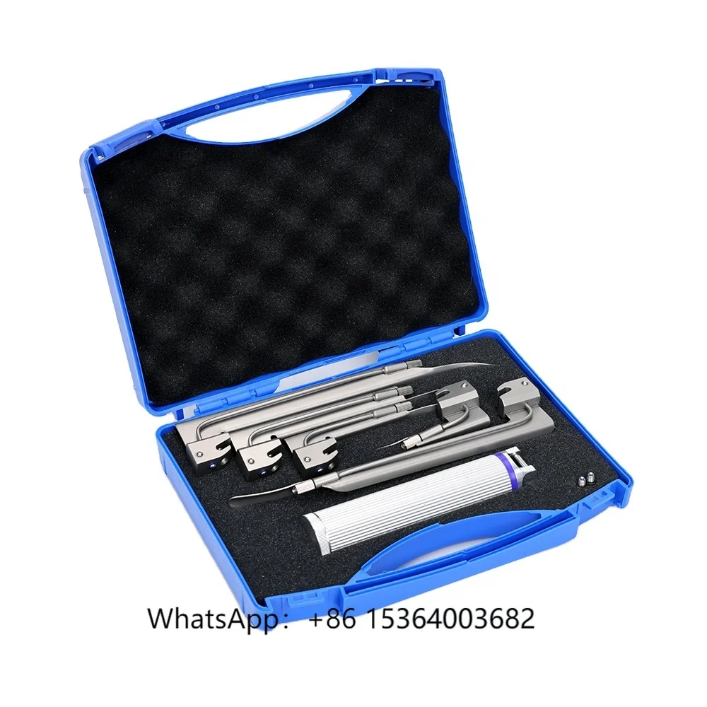 

Lexison Veterinary Equipment Portable Rigid Laryngoscope Fiber Optic Laryngoscope for Animal Use