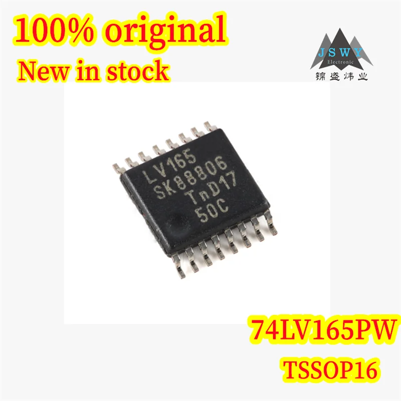 

(30/100 PCS) 74LV165PW 74LV165 TSSOP16 100% Brand New 8-Bit Shift Register Chip In Stock Fast Shipping