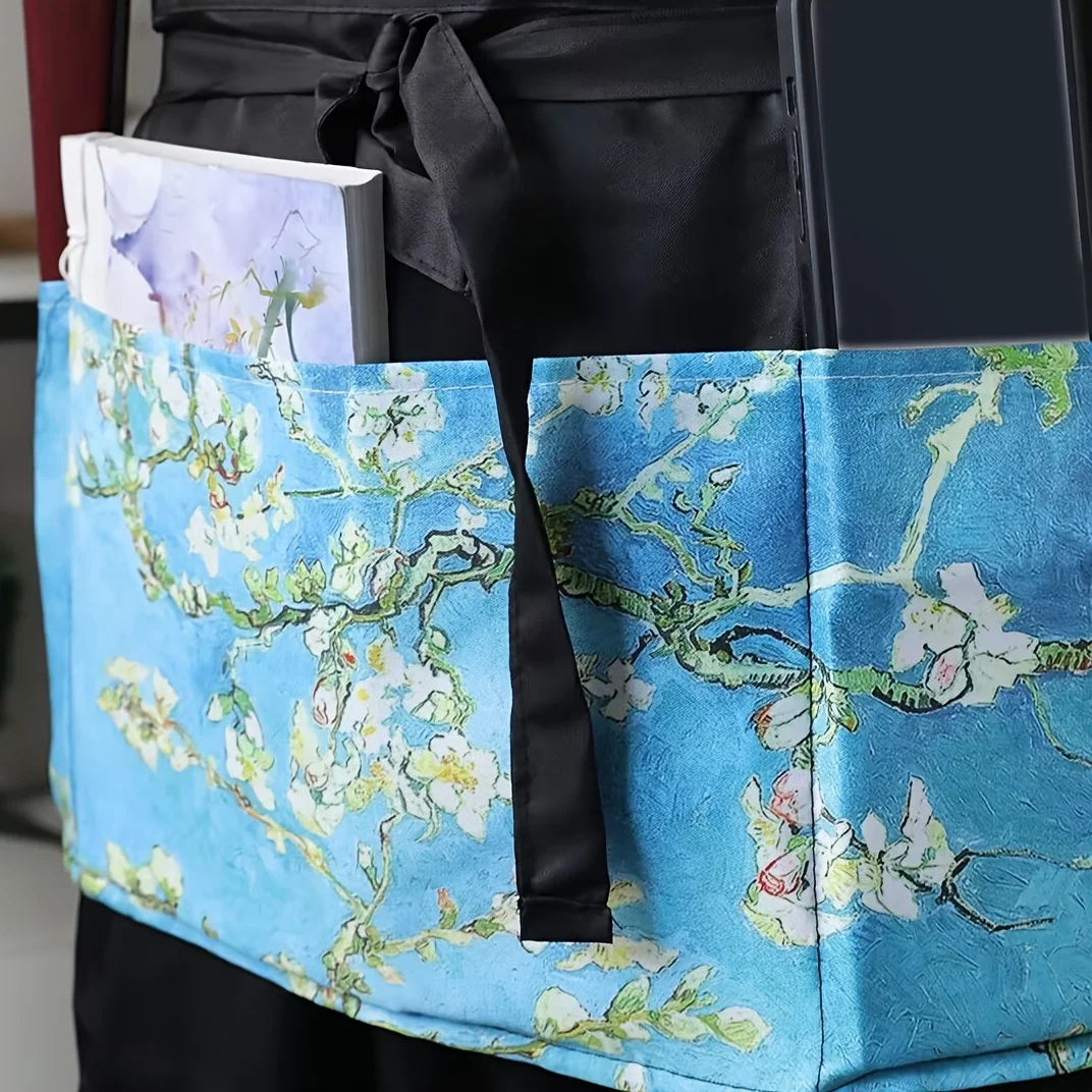 Half Waist Apron Polyester Waterproof And Stain Resistant With 3 Pockets Restaurant Cafe  Apron Waiter