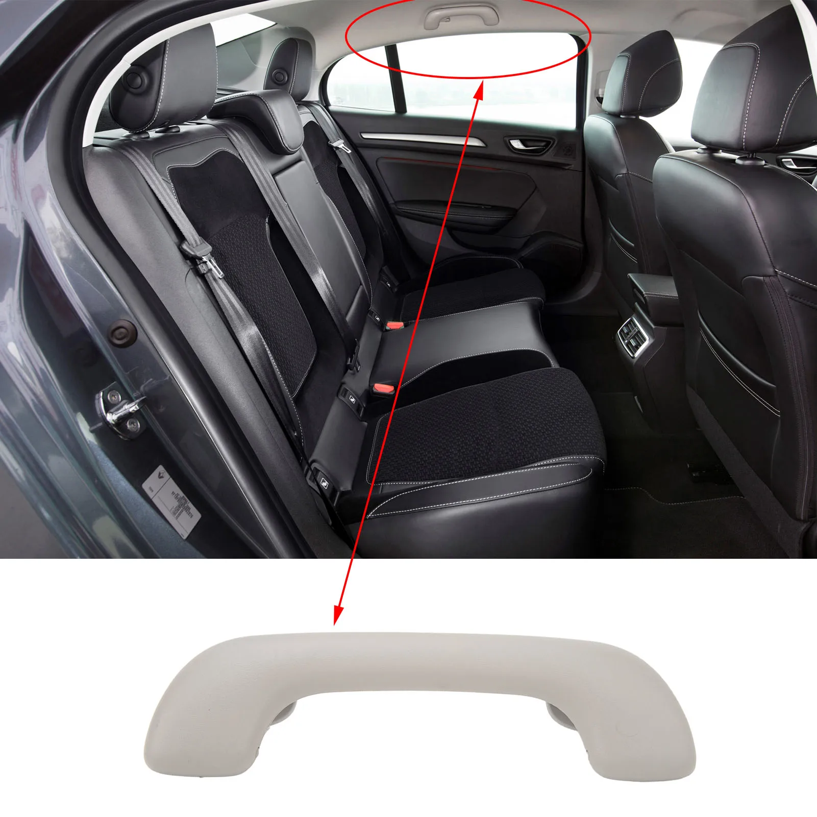 

Inside Roof Grab Handle Interior Roof Pull Grab Handle 739410013R Comfortable Grasp Front Roof Handle Replacement For III