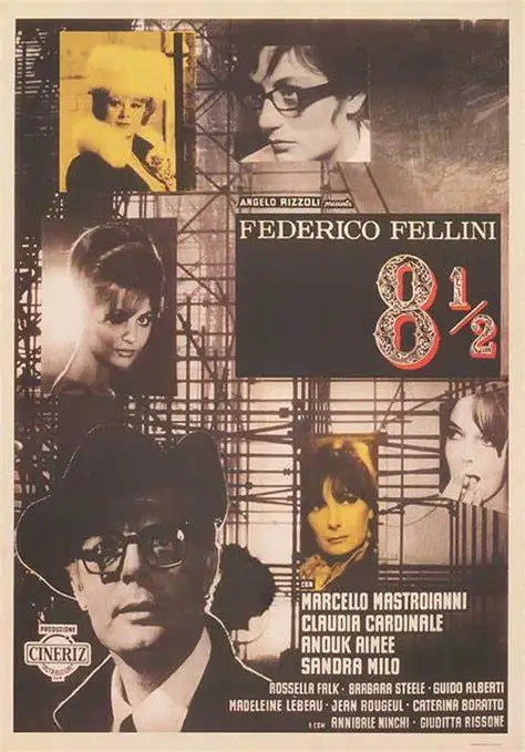 Hot Rare 8 1/2 Movie Art ZIJDE POSTER Wall Art Home Decoratief schilderij
