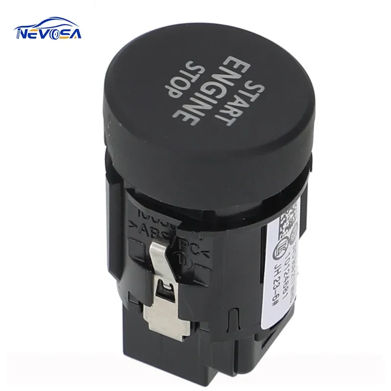 For VW Passat One Click Start Ignition Switch Button 5GD959839 Black Engine Starter Push Button Keyless Entry