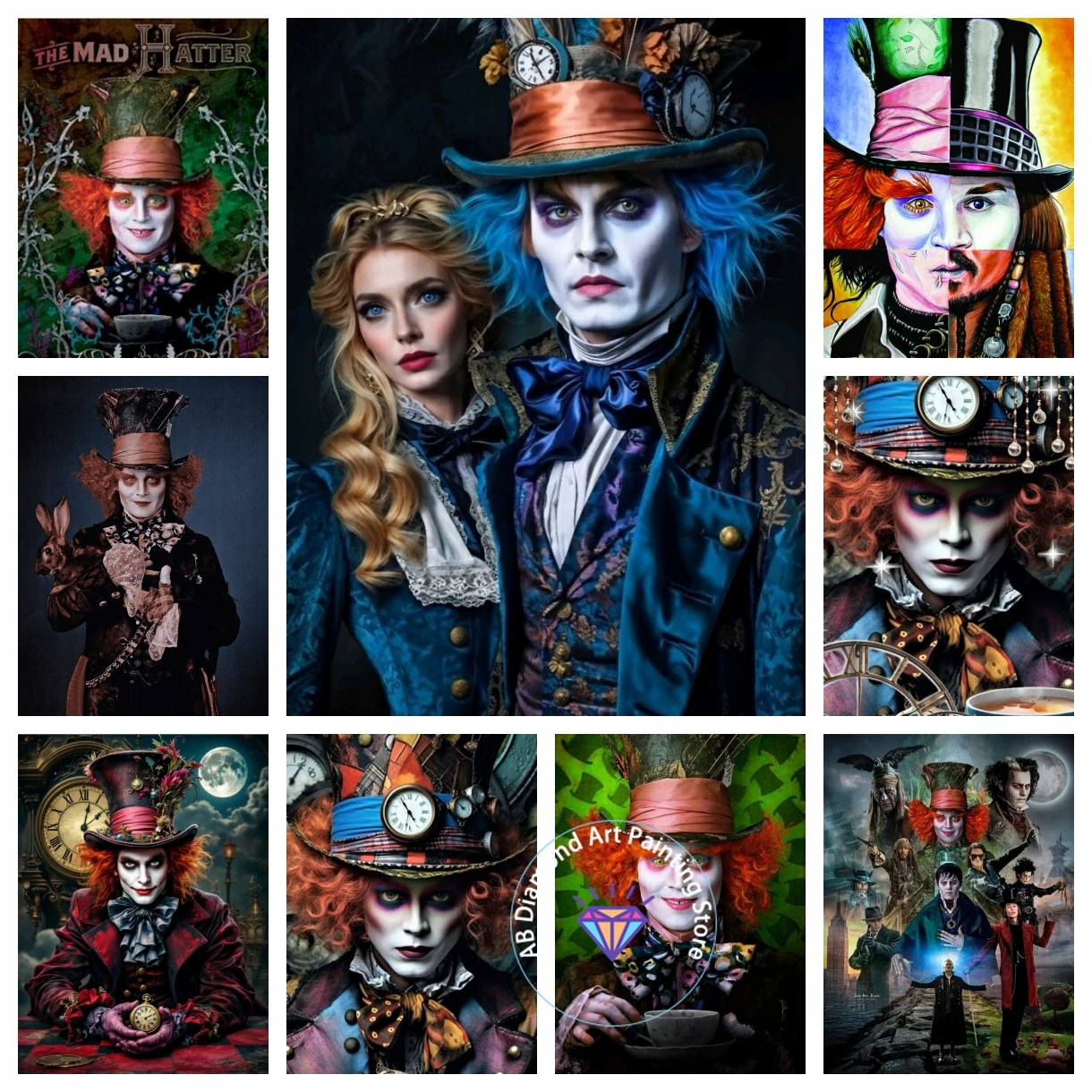 

Alice in Wonderland Movie AB Diamond Painting Kit DIY Diamond Embroidery Cross Stitch Handmade Art Gift Crafts Home Decor Gift