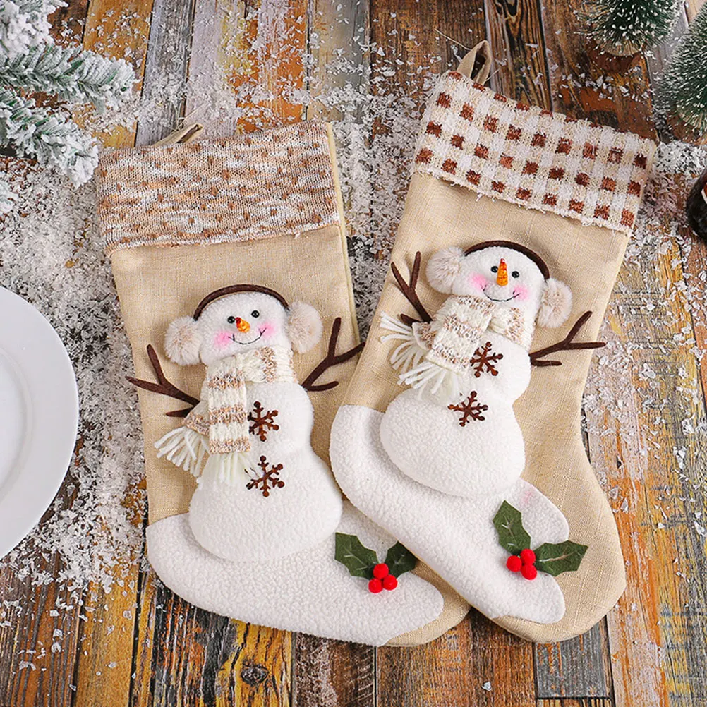 

Christmas Stocking Fireplace Hanging Decoration Mantel Decorations Holiday Party Ornaments for Tree Socks Holders