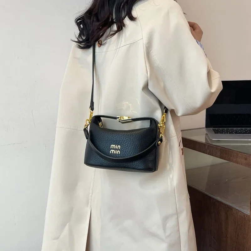 Handbag For Women 2024 Temperament Simple Solid Color Ribbons Female Crossbody Bag Fashion Wild Shoulder Diagonal Bags Girl Tide