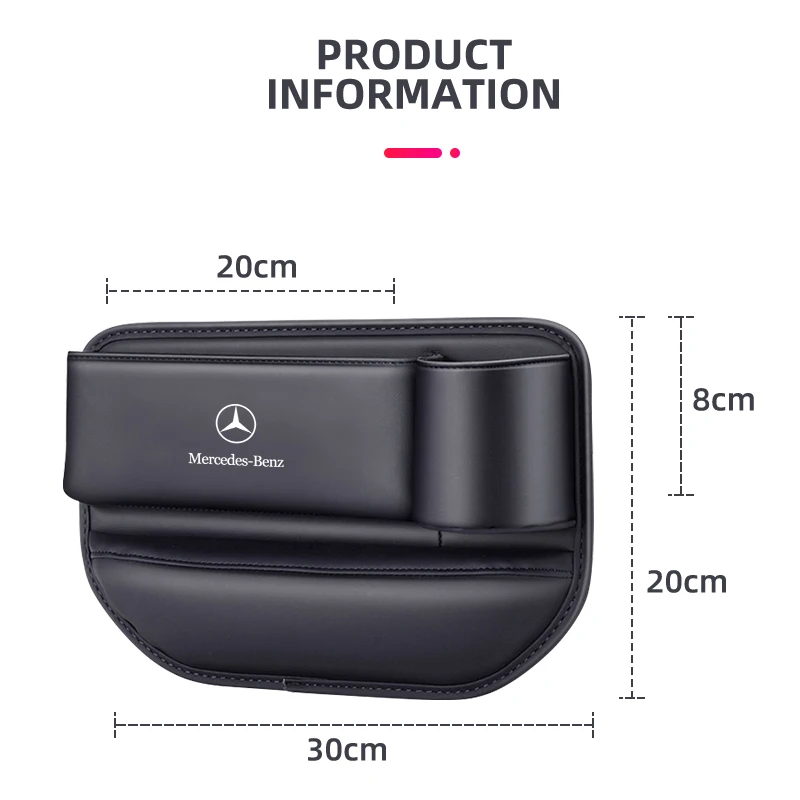 Multifunction Car Seat Gap Leak-proof Storage Bag For Mercedes Benz C180 C200 C260 C300 W108 W124 W126 W140 W168 W169 W176