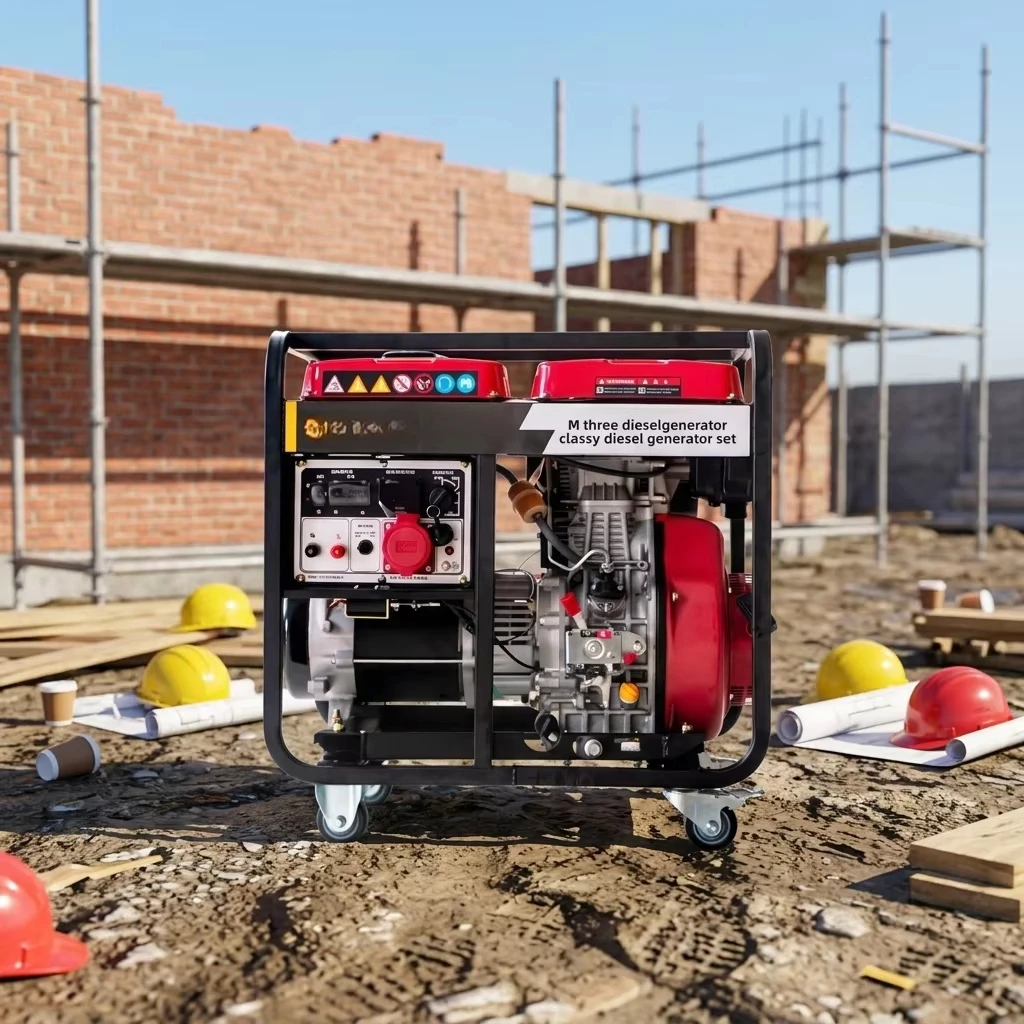 Diesel Generator Household Small 3-5-65-8kW Outdoor Portable Set 220/380V Electric Start 50Hz No Cooling System