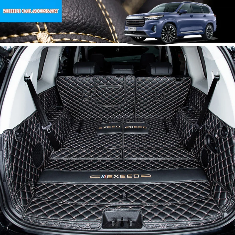 

For Chery EXEED VX 2021 2022 2023 Car Accessories Trunk Protection PU Leather Mat Catpet Interior Cover Part Auto Styling