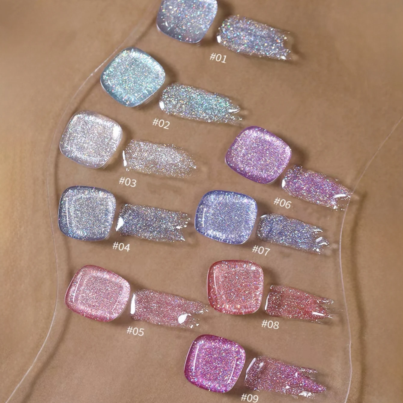 MeC 1-9 pièces 12ML automne hiver glace claire sirène diamant écrasé Gel vernis à ongles 2025 nouveau Maillard paillettes Nail Art fournitures