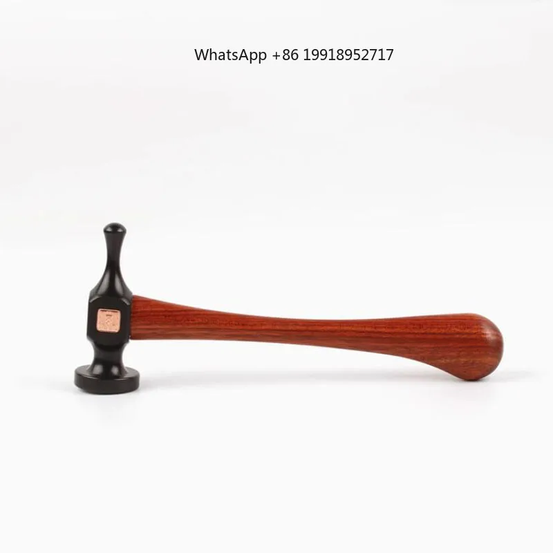 HRC52 55# high carbon steel rosewood handle leather craft stitching hammer gothic ball peen hammer jewelry making tool